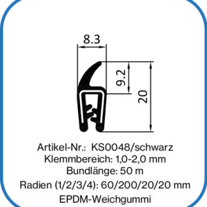 Lippendichtung mit Kantenschutz