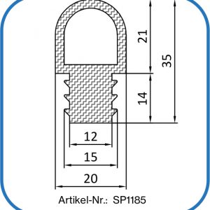 Einsteckdichtung aus Silikon, stangendichtung