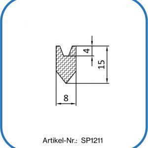 Silikon Pfeildichtung, Pfeilgummi, Steckgummi, Steckdichtung