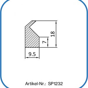 Silikon Steckdichtung mit Lippe 18x9,5mm