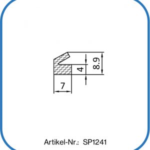 Lippendichtung aus Silicon 9x7mm