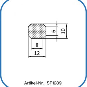 Achteckdichtung aus Silikon