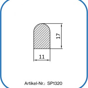 Räucherkammerdichtung aus Silikon. Temperaturbeständigkeit bis +250°C. Härte: 60° Shore A