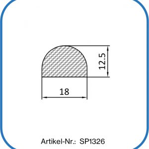 Pilzkopfdichtung aus Silikon. Abdichtung als Deckeldichtung oder Haubendichtung.